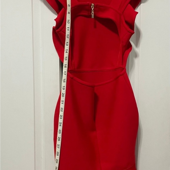 Hello Molly Vibrant Red Backless Dress - Picture 4 of 8